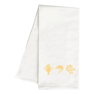 Golden Derby Trophy Roses Hand Tea Towel #HPHT-RACE23