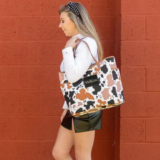 Herd That Cow Hayden Tote #M965-COW-VLXK