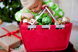 Personalized Mini Red Market Tote #MARKETS-RED-P111