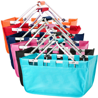 Personalized Large Market Tote Canvas Collapsable Shopping/Grocery Bag #MARKETX