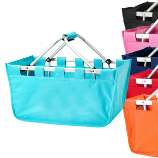 Personalized Large Market Tote Canvas Collapsable Shopping/Grocery Bag #MARKETX
