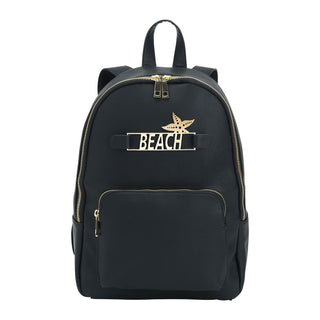 Black Backpack Stylish Travel Work School Everyday Bag #MG320-BLK