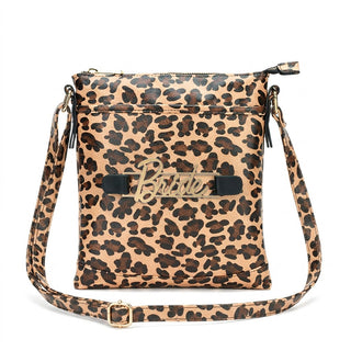 Viv&Lou® Leopard Grace Crossbody Boutique Purse with Snap off Acrylic Panel #MG860-LPRD