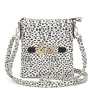 Viv&Lou® Spot On Crossbody Boutique Purse with Snap off Acrylic Panel #MG860-SPOT