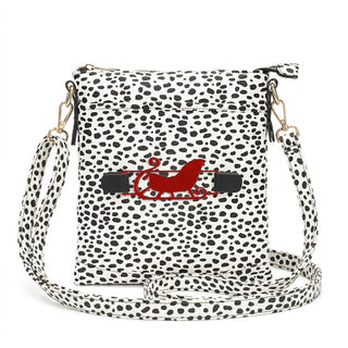 Viv&Lou® Spot On Crossbody Boutique Purse with Snap off Acrylic Panel #MG860-SPOT