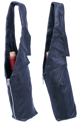 Genuine Leather Jacket Wine Bottle Gift Bag #JL-P251104WINE