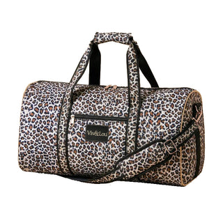 Large Leopard Viv&Lou® Duffle Bag Weekender Travel Carryall Shoulder Bag #P400-LPRD-VL206