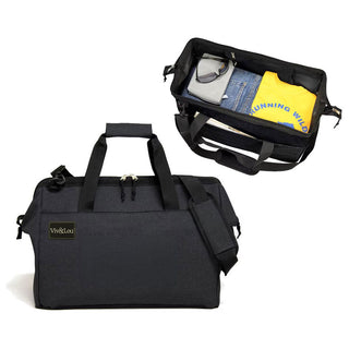 Black Frame Top Duffle Bag #P573BLK-P106
