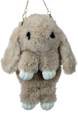 Faux Fur Bunny Rabbit Crossbody Chain Purse #P5FURBBAG