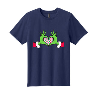 Grinch Heart Christmas Kids T-Shirt Graphic Tee for Boys & Girls #TSY54-GHEART