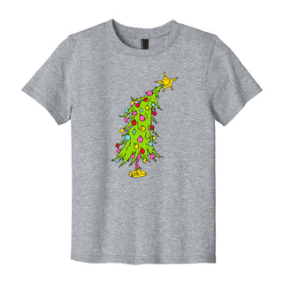 Grinch Christmas Tree Kids T-Shirt Graphic Tee for Boys & Girls #TSY54-GTREE