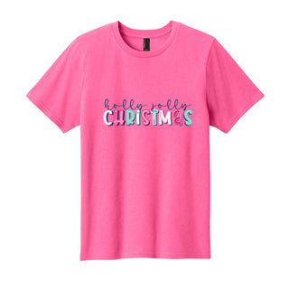 Holly Jolly Christmas Kids T-Shirt Graphic Tee for Boys & Girls #TSY54-HOLLYJOLLY