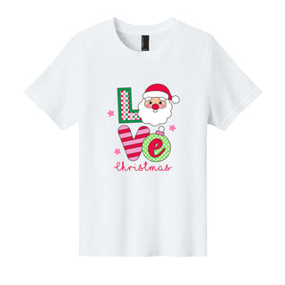 Love Santa Face Christmas Kids T-Shirt Graphic Tee for Boys & Girls #TSY54-LVSANT