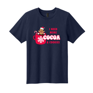 More Cocoa and Cookies Christmas Kids T-Shirt Graphic Tee for Boys & Girls #TSY54-MORECOCOA