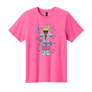 Cool Pink Nutcracker Holiday Kids T-Shirt Graphic Tee for Boys & Girls #TSY54-NUT24