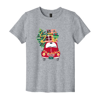 Kid's Christmas Car With Tree and Presents T-Shirt Graphic Tee for Boys & Girls #TSY54-SHCAR