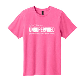 Don't Leave Me Unsupervised Kid's T-Shirt Graphic Tee for Boys & Girls #TSY54-UNSUPER