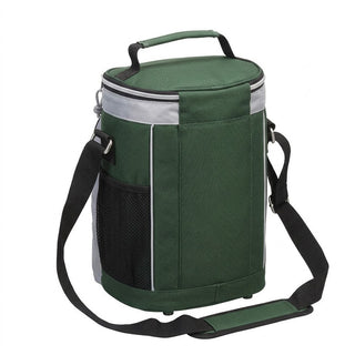 Tall Personalized Green & Gray Lunch Box Cooler Bag #PCB610GRN-P103