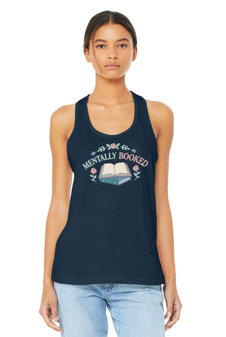 Mentally Booked Racerback Tank Top, Women's Shirt #TT6008-BOOKED