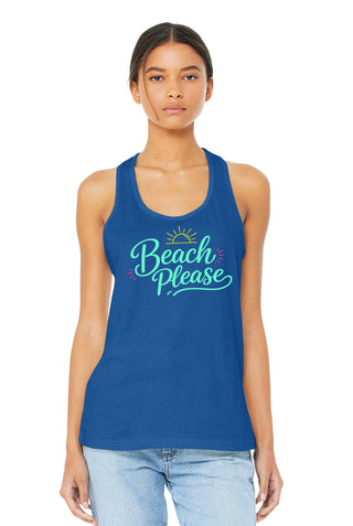 Beach Please Racerback Tank Top, Women's Shirt #TT6008-BP