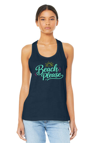 Beach Please Racerback Tank Top, Women's Shirt #TT6008-BP