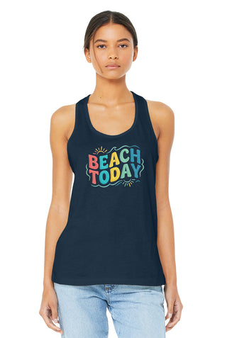 Beach Today Racerback Tank Top, Women's Shirt #TT6008-BTODAY