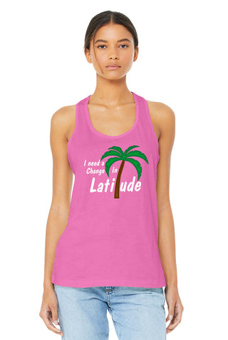 I Need A Change In Latitude Racerback Tank Top, Women's Shirt #TT6008-LATITUDE