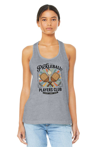 Pickleball Players Club Tank Top Racerback Shirt Player Gift #TT6008-PPC