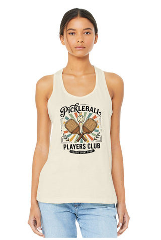 Pickleball Players Club Tank Top Racerback Shirt Player Gift #TT6008-PPC