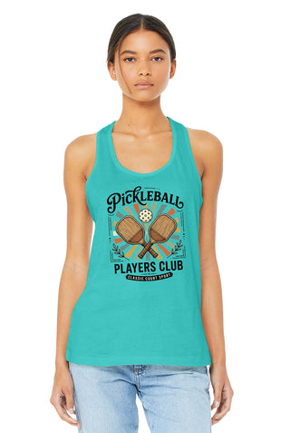 Pickleball Players Club Tank Top Racerback Shirt Player Gift #TT6008-PPC