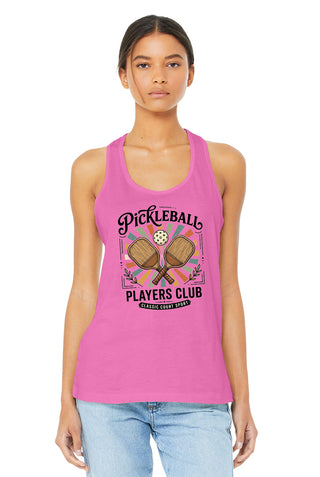 Pickleball Players Club Tank Top Racerback Shirt Player Gift #TT6008-PPC