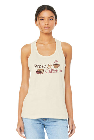 Prose and Caffeine Tank Top, Book Lover Shirt, Coffee Reader Gift #TT6008-PROSE
