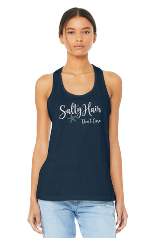 Salty Hair Don't Care Tank Top, Beach Racerback, Summer Vacation Shirt #TT6008-SALTYH2