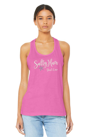 Salty Hair Don't Care Tank Top, Beach Racerback, Summer Vacation Shirt #TT6008-SALTYH2