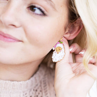 Santa Baby Earrings #VLJE878-SANTA
