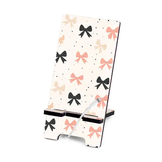 ~(d) Pink & Black Bows Phone Stand #SPS-PKBLKBOW
