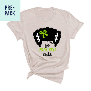 So Franken Cute Heather Natural T-Shirt 9 pc Set #PACK-HNAT-FRNKG