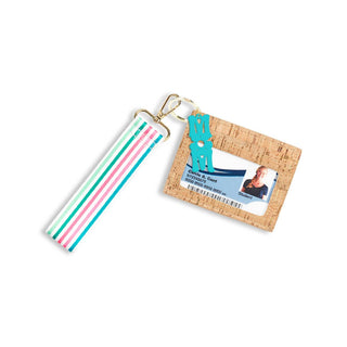 Aqua Mom Cork Wallet #LP-209CORK-TUL-AQMOM