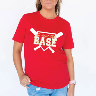 All About That Base Baseball T-Shirt #HPTS-BLKLG-BASE