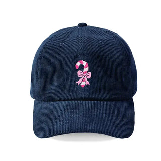 Candy Cane Corduroy Cap #M193VL-CORD-CCANE