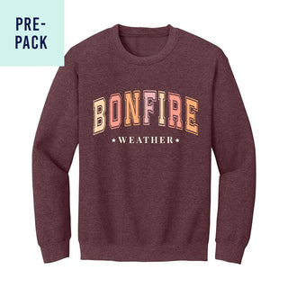 Bonfire Heather Maroon Sweatshirt 9 pc Set #PACK-HMRN-BONF