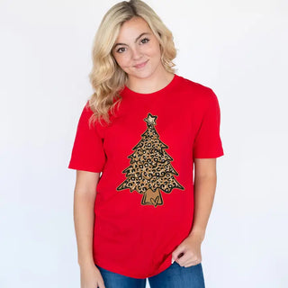 Leopard Christmas Tree T-Shirt