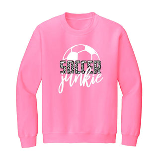 Soccer Junkie Sweatshirt #HPSW-LTBLUSM-SOCCJUN23