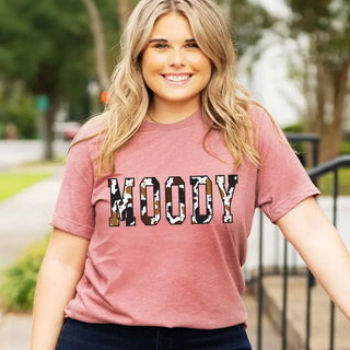 Moody Cow Print T-Shirt #HPTS-MOODY-GAR