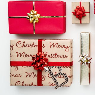 Leopard Initial Christmas Ornament