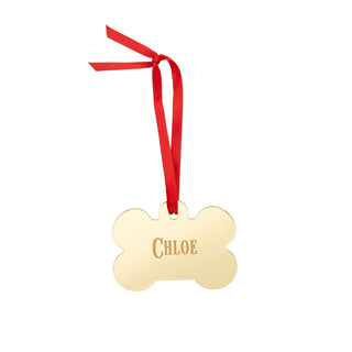 Dog Bone Mirrored Acrylic Ornament