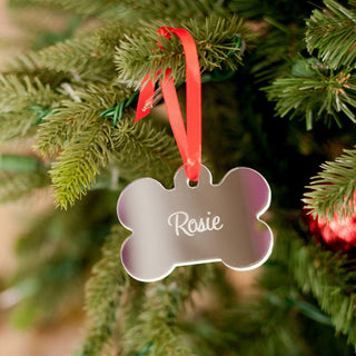 Dog Bone Mirrored Acrylic Ornament