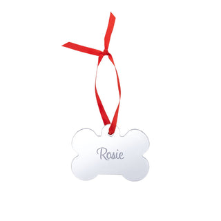 Dog Bone Mirrored Acrylic Ornament