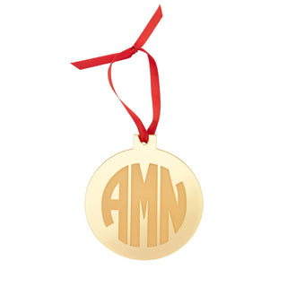 Round Mirrored Acrylic Ornament