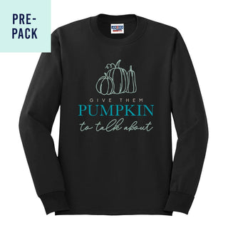 Give Them Pumpkin Black Long Sleeve Shirt 9 pc Set #PACK-LSBLK-TALK23